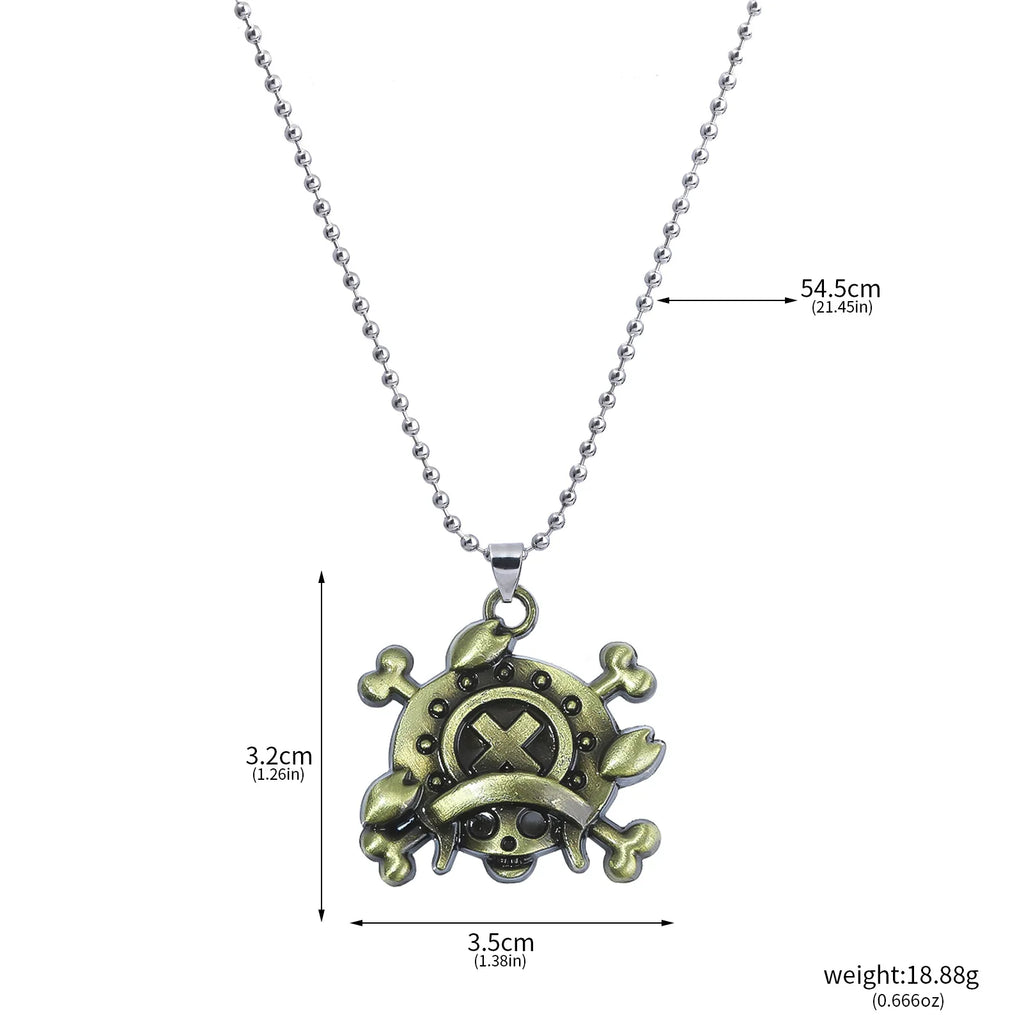 Anime One Piece Nami Robin Sanji Chopper Keychains Vintage Figure Metal Pendant Keyring Gifts for Christmas