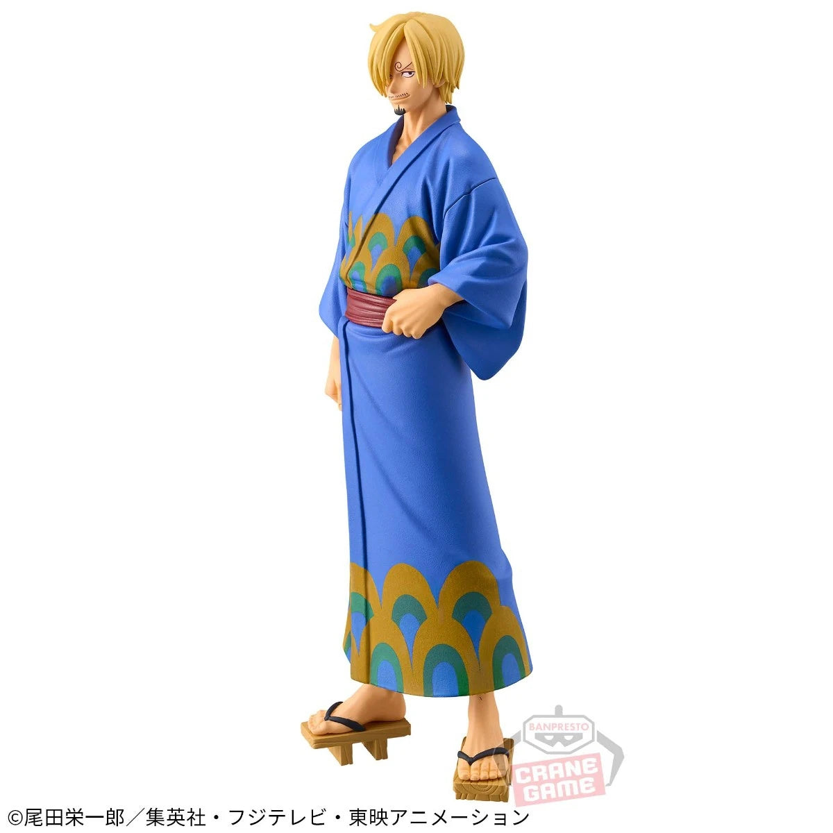 Bandai Original Banpresto One Piece DXF Yukata Luffy Zoro Sanji Anime Japonés PVC Figura de Acción Modelo Coleccionable Juguetes Adorno