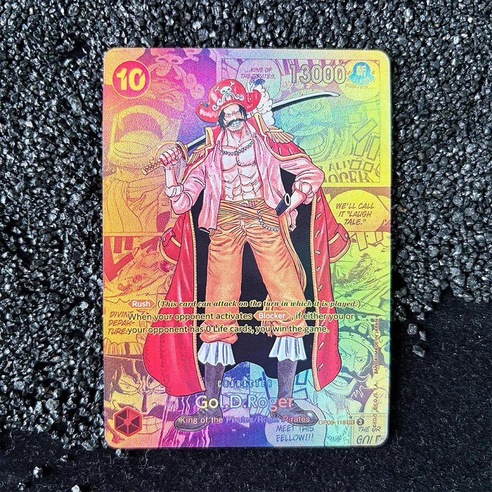 DIY Proxy OPCG Karte Einzelkarte Englisch Luffy Shanks Law Anime Spiel Kartensammlung Hochwertige Replika Karte Geschenk Sammelkarte