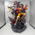 Figura de acción de anime One Piece de 50 cm, tamaño grande, Luffy, Shanks, estatua coleccionable, mercancía de anime, regalo de cumpleaños para hombres, decoración