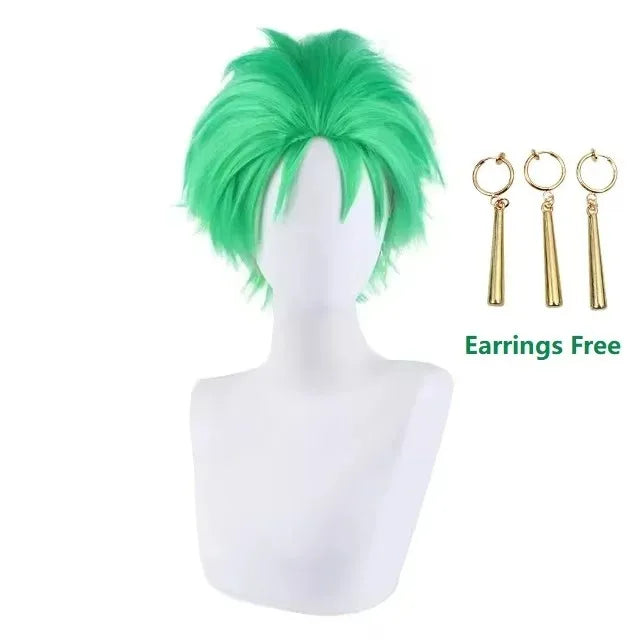 Kimono verde de Roronoa Zoro, disfraz de anime para cosplay, uniforme para Halloween, traje de adulto, forro, peluca, abrigo, faja, disfraz de Halloween