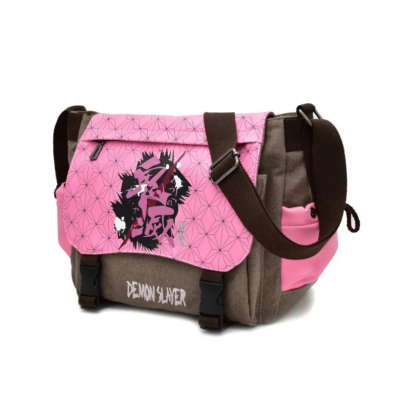 One Piece Anime Figures One Piece Crossbody Bag Male Students Bag Youth Cartoon Luffy Canvas Shoulder Bag Children Holiday Gifts