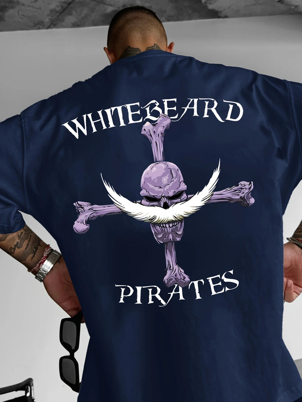 ONE PIECE Japanese Anime WHITEBEARD Men's PIRATES Printed T-Shirt Summer Casual Short Sleeve Boys Cotton Children's T-Shirt