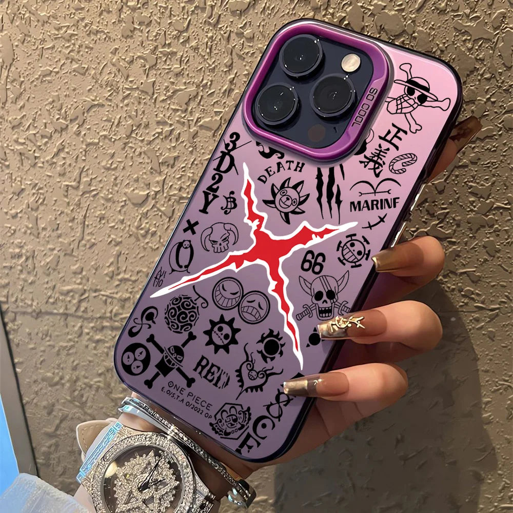 Anime Ones Pieces Luffys Phone Case for IPhone 17 17e 16e 16 15 14 13 12 11 Pro Max X XR Air Plus Anti Fall Matte Back Cover