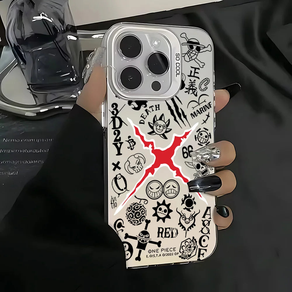 Anime Ones Pieces Luffys Phone Case for IPhone 17 17e 16e 16 15 14 13 12 11 Pro Max X XR Air Plus Anti Fall Matte Back Cover