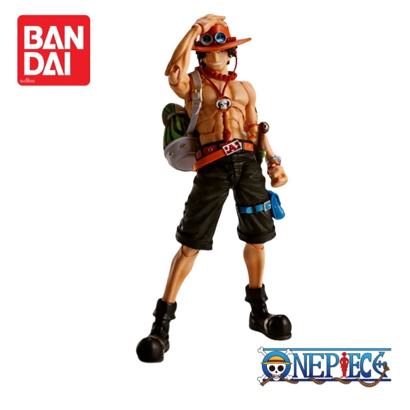 Original Bandai One Piece Portgas D Ace Figurine 100% Genuine Anime Merchandise Action Figure Collectible Limited Model
