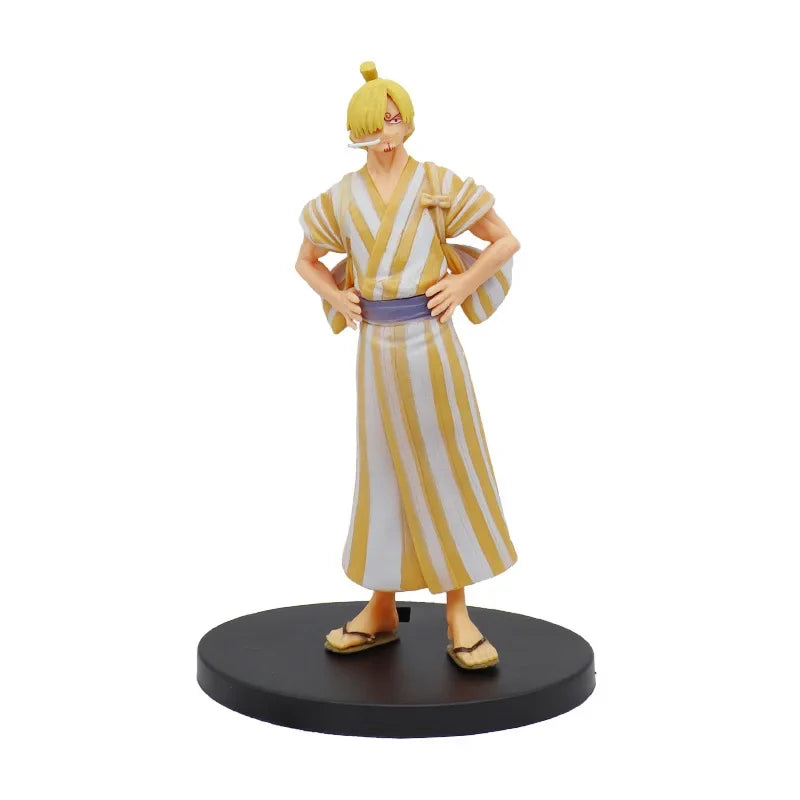 Nueva figura de anime de One Piece, juguete Fire Fist Luffy Ace Sanji Battle Model Dolls PVC sabo Action Figurine Zoro Ghost Three-Knife Toys