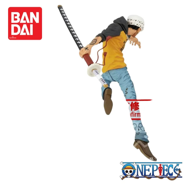 Original Bandai Banpresto One Piece Trafalgar D Water Law Anime Merchandise Action Figure