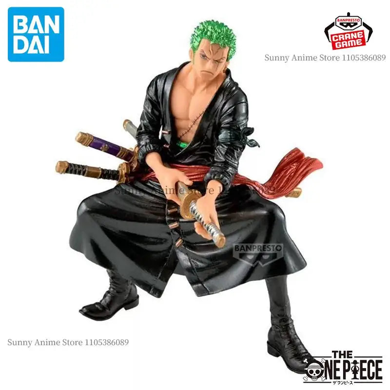 Bandai Original Banpresto ONE PIECE ZORO KING OF ARTIST RORONOA Action Figures Anime Figuras Ct Toys Juguete Gift Model In Stock