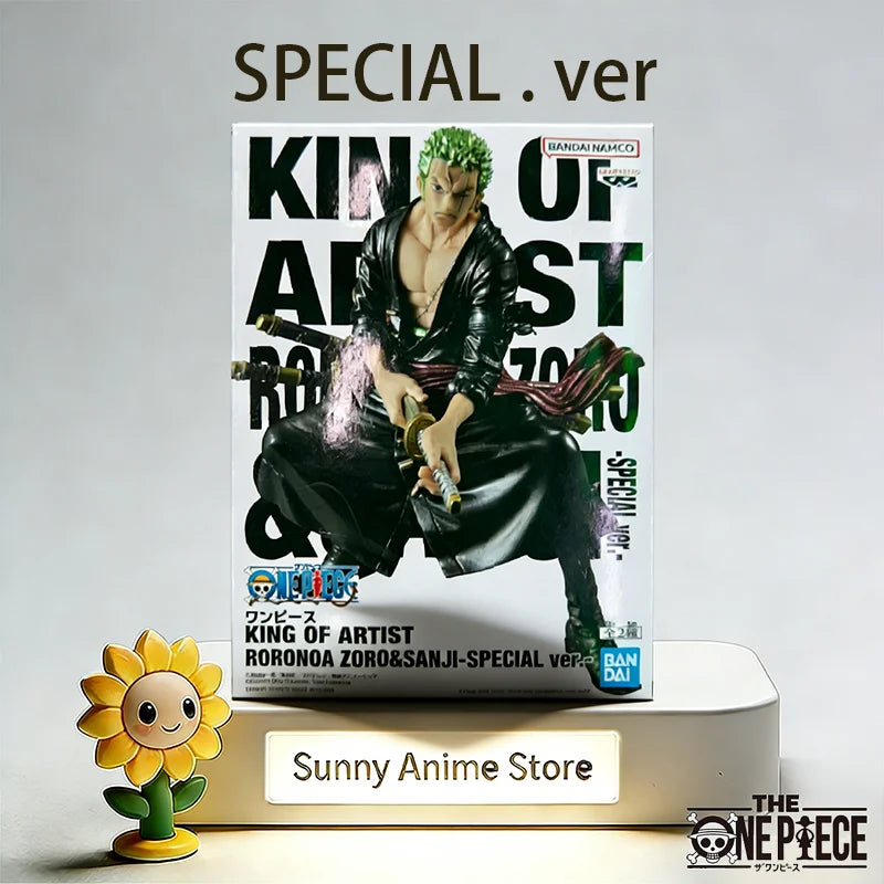 Bandai Original Banpresto ONE PIECE ZORO KING OF ARTIST RORONOA Action Figures Anime Figuras Ct Toys Juguete Gift Model In Stock