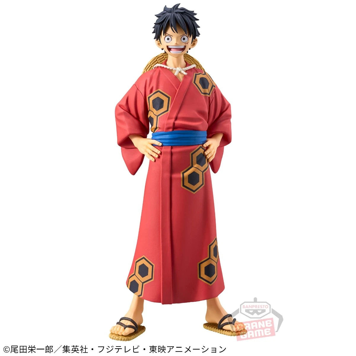 Bandai Original Banpresto One Piece DXF Yukata Luffy Zoro Sanji Japan Anime PVC Action Figure Collectible Model Toys Ornament