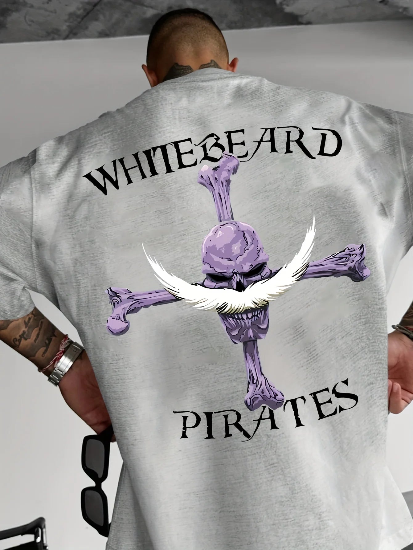 ONE PIECE Japanese Anime WHITEBEARD Men's PIRATES Printed T-Shirt Summer Casual Short Sleeve Boys Cotton Children's T-Shirt