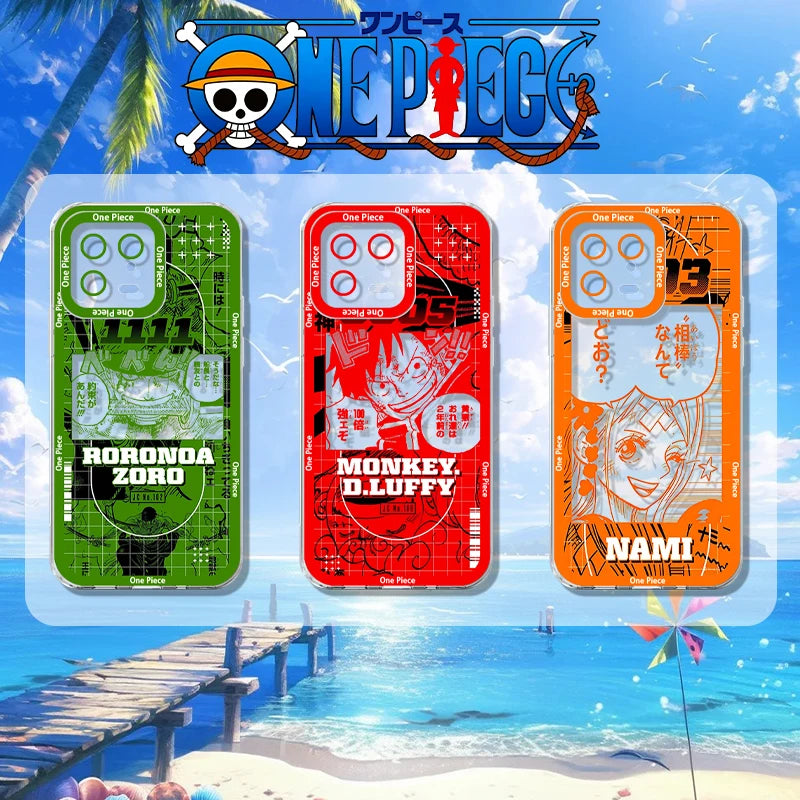 O-One Piece Monkey D. Luffy Case for Xiaomi Mi 11T 14T 13T 12T 15T Pro Max Xiaomi 17 Ultra 15 14 13 12 11 Lite 5G NE Phone Cover