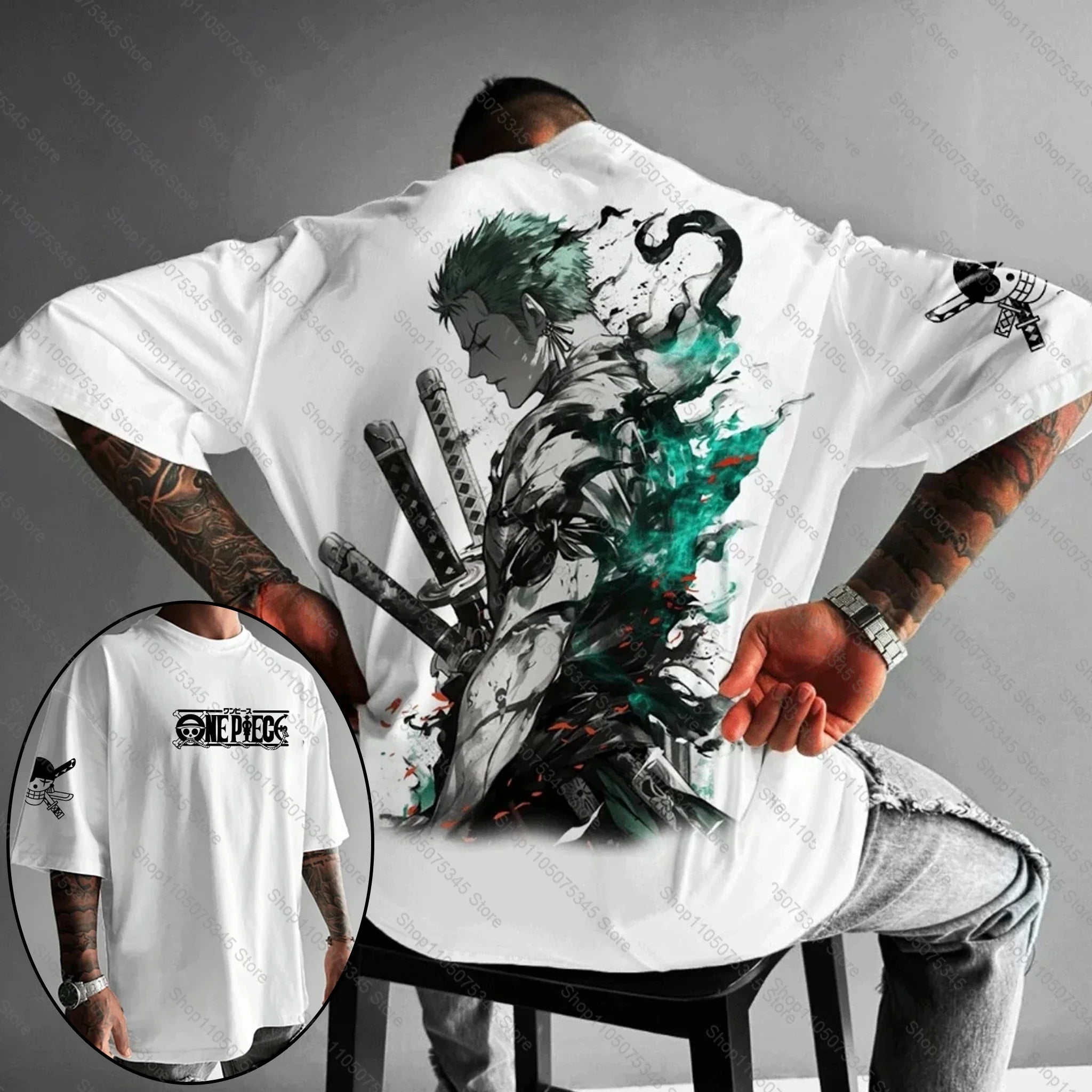 One Piece Japanese Anime Printed Men's T-Shirt