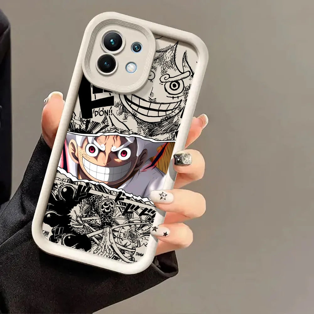Japanese One Pieces Luffys LOGO Case For Xiaomi 15T 14T 13T Pro 15Ultra 17Pro Max Poco F7 X7 X6 F5 M6 M7 Pro 5G Soft Phone Cover
