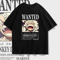 2026 Verano ONE PIECE Monkey D. Luffy Gear 5 Estampado Holgado Camiseta de Algodón de Manga Corta Moda Algodón Puro Unisex Padre-Hijo Y2k