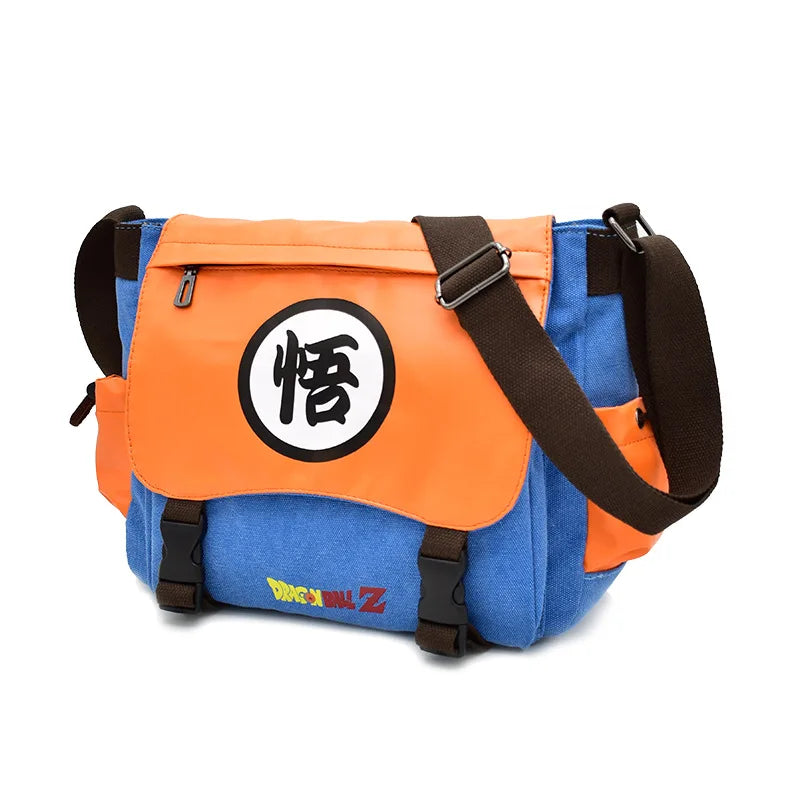 One Piece Anime Figures One Piece Crossbody Bag Male Students Bag Youth Cartoon Luffy Canvas Shoulder Bag Children Holiday Gifts
