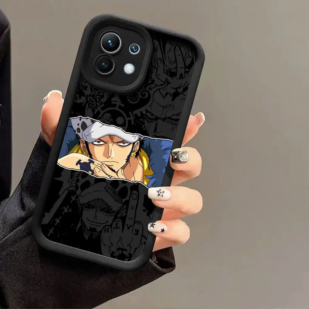 Japanese One Pieces Luffys LOGO Case For Xiaomi 15T 14T 13T Pro 15Ultra 17Pro Max Poco F7 X7 X6 F5 M6 M7 Pro 5G Soft Phone Cover