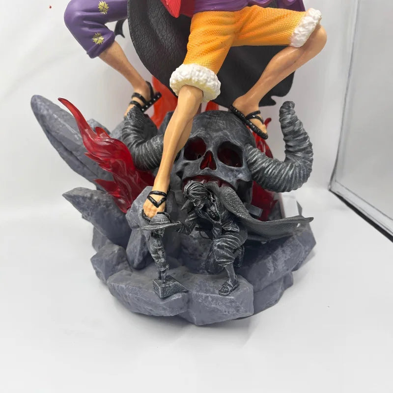Figura de acción de anime One Piece de 50 cm, tamaño grande, Luffy, Shanks, estatua coleccionable, mercancía de anime, regalo de cumpleaños para hombres, decoración