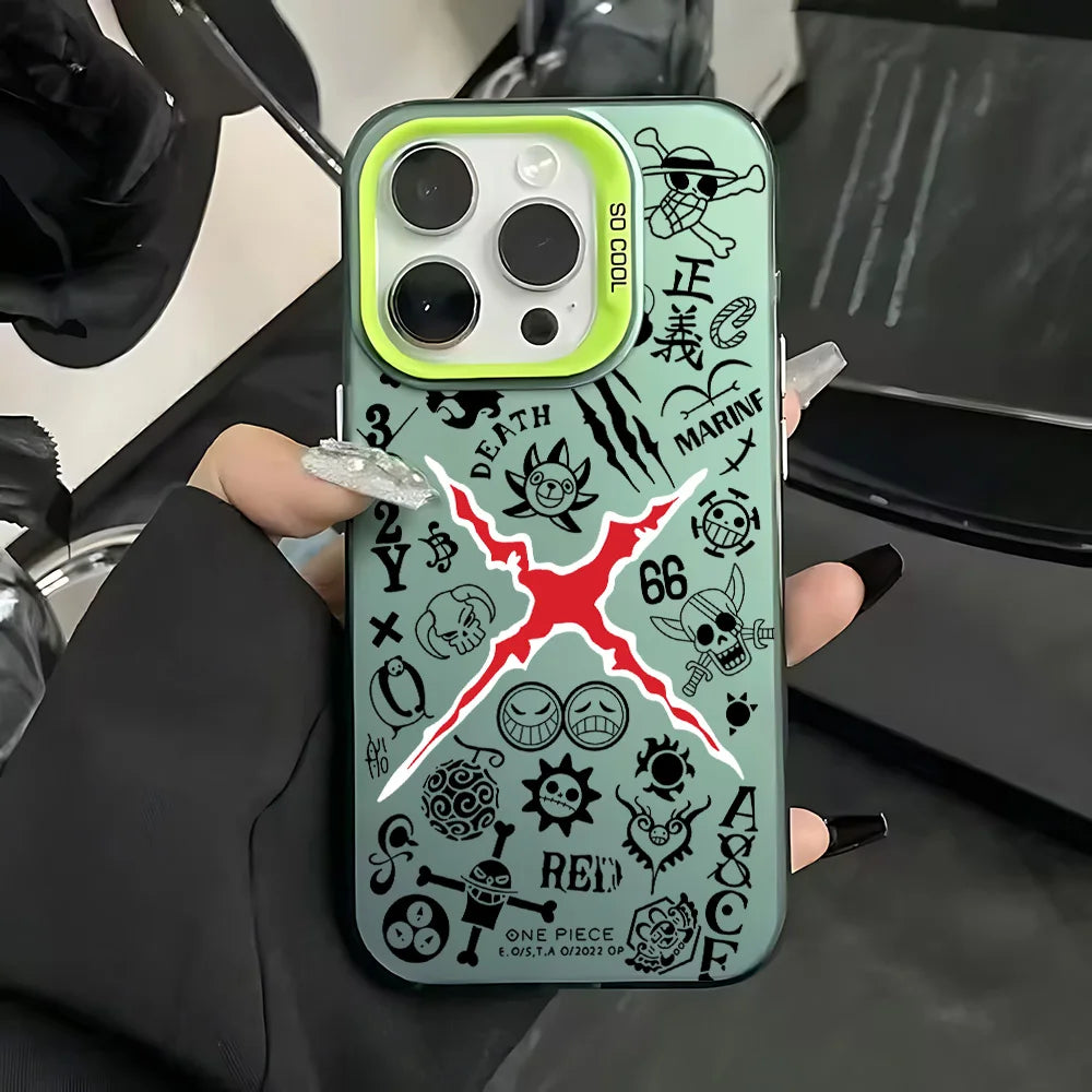 Anime Ones Pieces Luffys Phone Case for IPhone 17 17e 16e 16 15 14 13 12 11 Pro Max X XR Air Plus Anti Fall Matte Back Cover