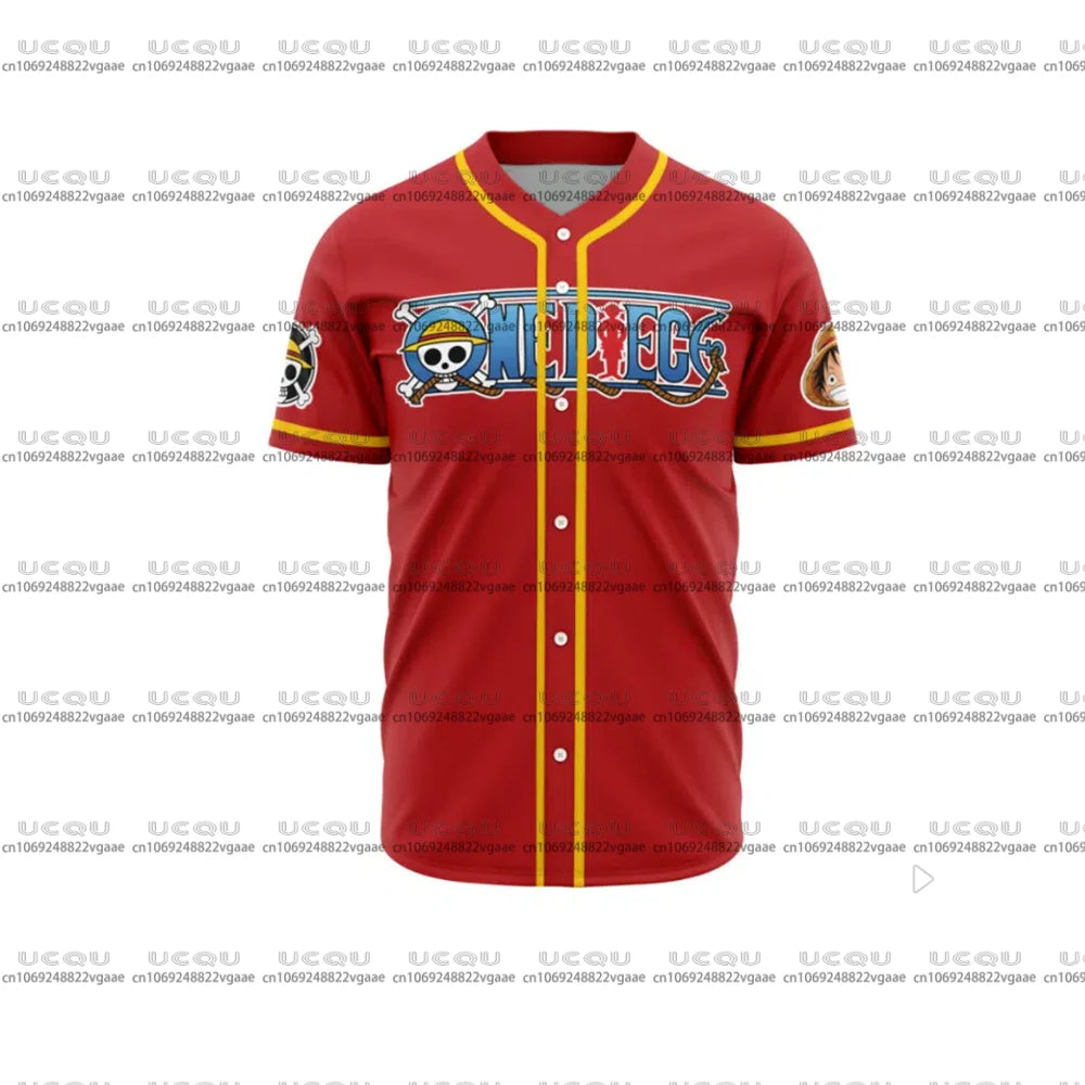 Men Kid Clothes Male Sportswear Japan Breathable Tee Teenager Quick-drying Top One Piece Baseball Jersey Gift New Fan Luffy