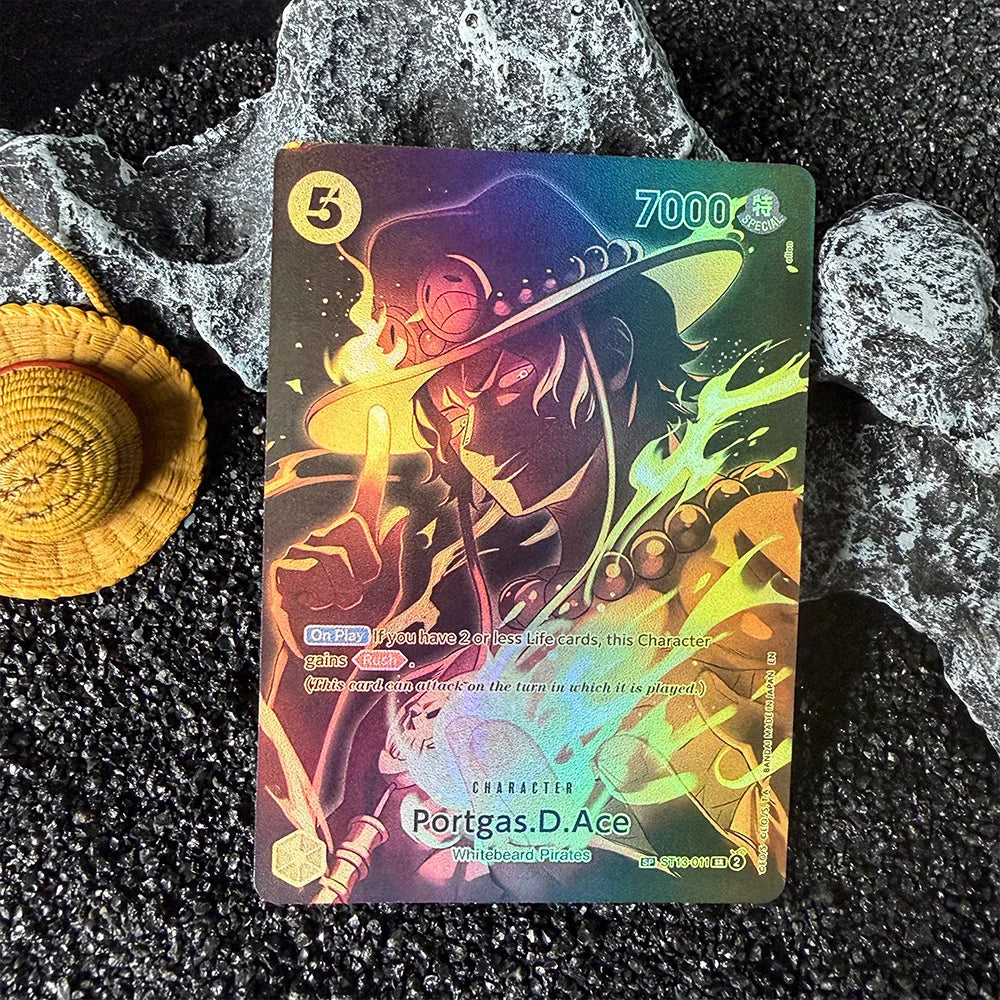 DIY Proxy OPCG Karte Einzelkarte Englisch Luffy Shanks Law Anime Spiel Kartensammlung Hochwertige Replika Karte Geschenk Sammelkarte