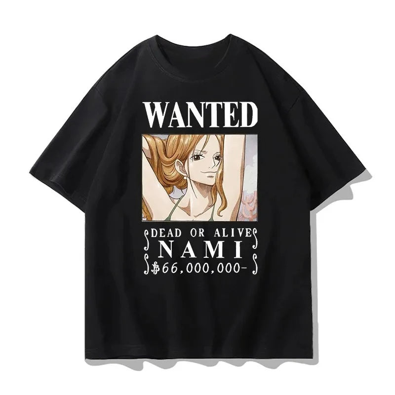 One Piece bedrucktes T-Shirt Luffy ACE Anime Tee Herren 2026 Sommer Fashion Oversize Street Casual Y2K Tops Streetwear Kleidung