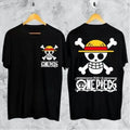 One Piece Luffy Cotton TShirt Anime Casual Retro Streetwear