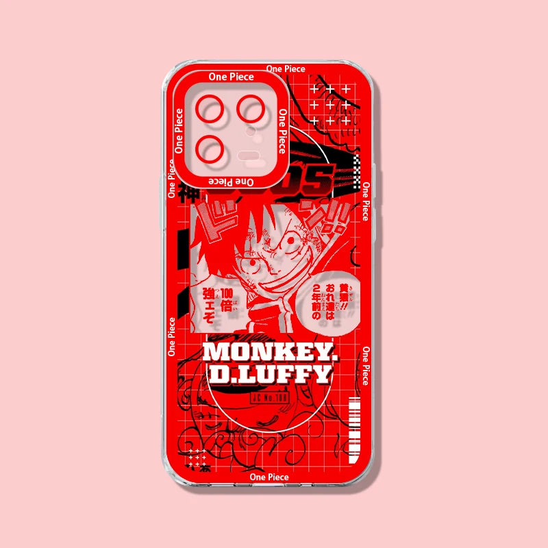 O-One Piece Monkey D. Luffy Case for Xiaomi Mi 11T 14T 13T 12T 15T Pro Max Xiaomi 17 Ultra 15 14 13 12 11 Lite 5G NE Phone Cover