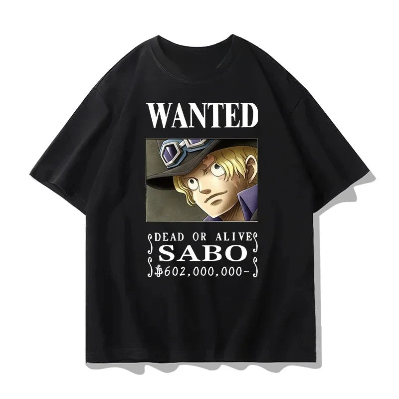 One Piece Printed T-Shirt Luffy ACE Anime Tee Men's 2026 Summer Fashion Oversize Street Casual Y2K Tops Streetwear Clothing