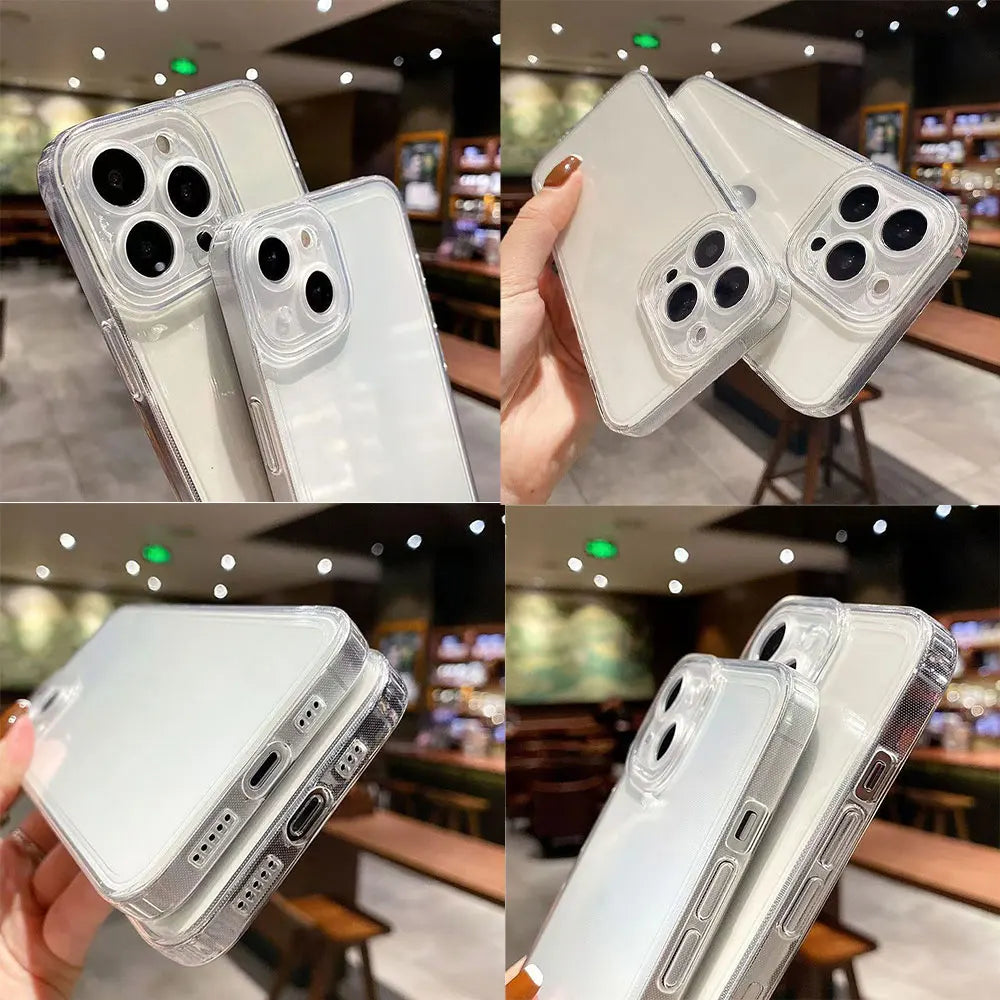 One P-Piece Luffy Zoro Robin Nami Cover Clear Phone Case For iphone Apple 17 AIR 16E 16 15 14 13 12 11 Pro XS Max 8 7 Plus Case