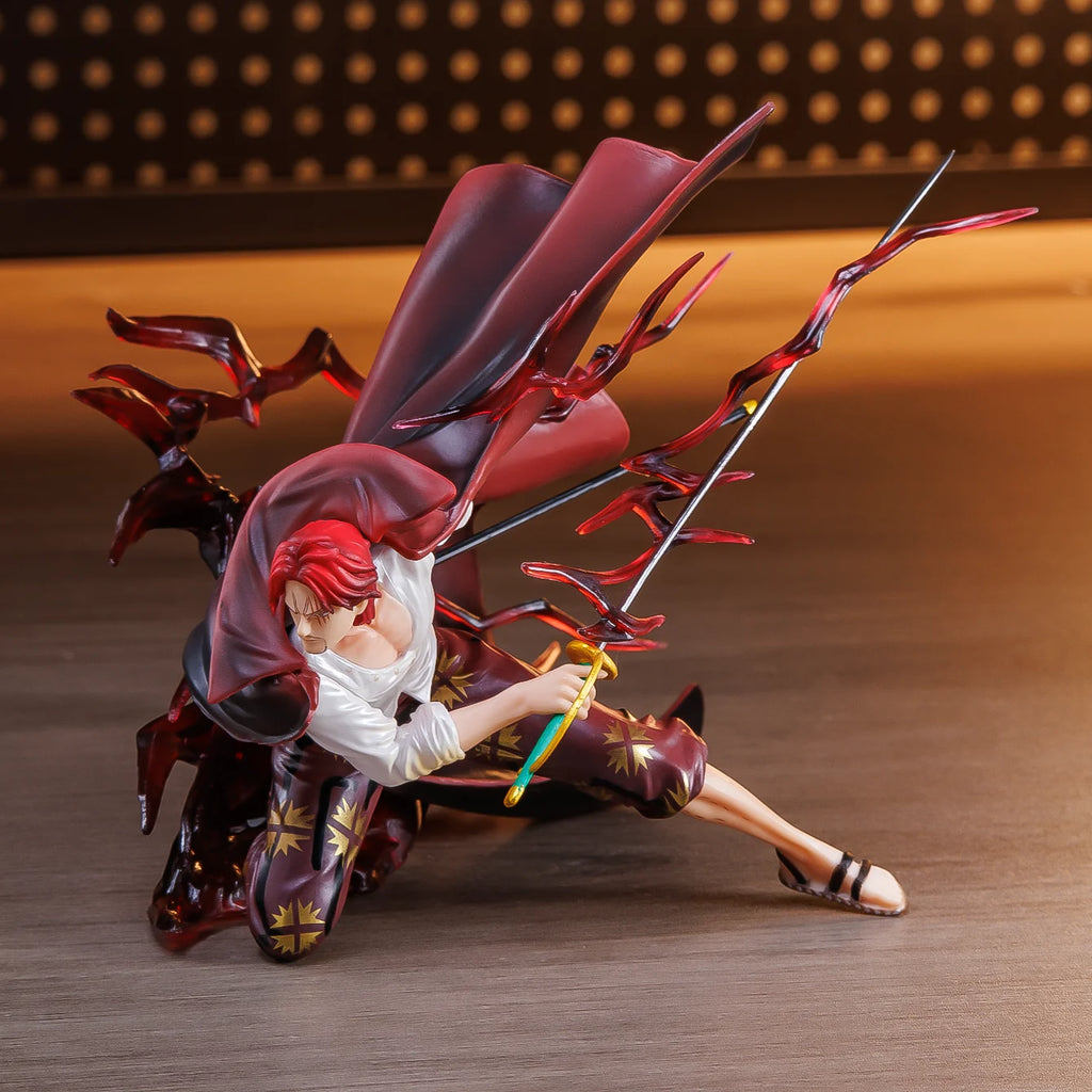Shanks, One Piece, Anime Figure, Anime Merchandise, Anime Merch Gift for Friends Birthday, Anime Character Statue Ornament, Desktop Ornament, Pc Desktop Ornament, Collectible Figure, Holiday Gift, Small Gift, Collectible Item