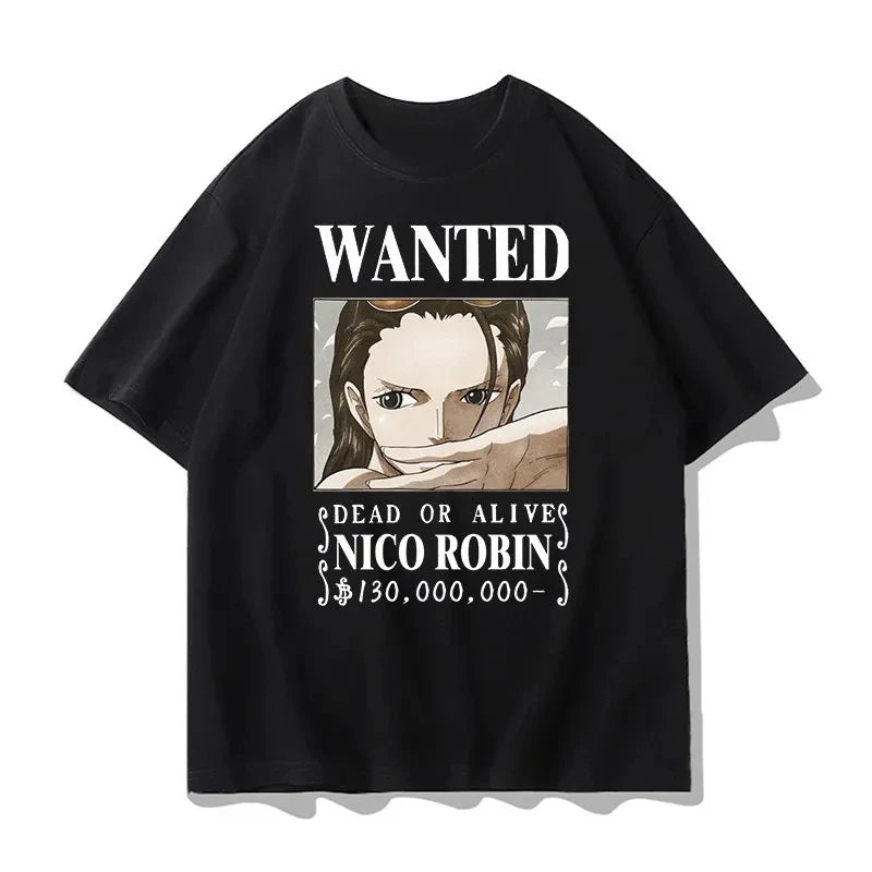 One Piece Printed T-Shirt Luffy ACE Anime Tee Men's 2026 Summer Fashion Oversize Street Casual Y2K Tops Streetwear Clothing