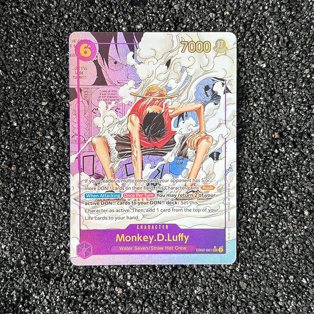 DIY Proxy OPCG Karte Einzelkarte Englisch Luffy Shanks Law Anime Spiel Kartensammlung Hochwertige Replika Karte Geschenk Sammelkarte