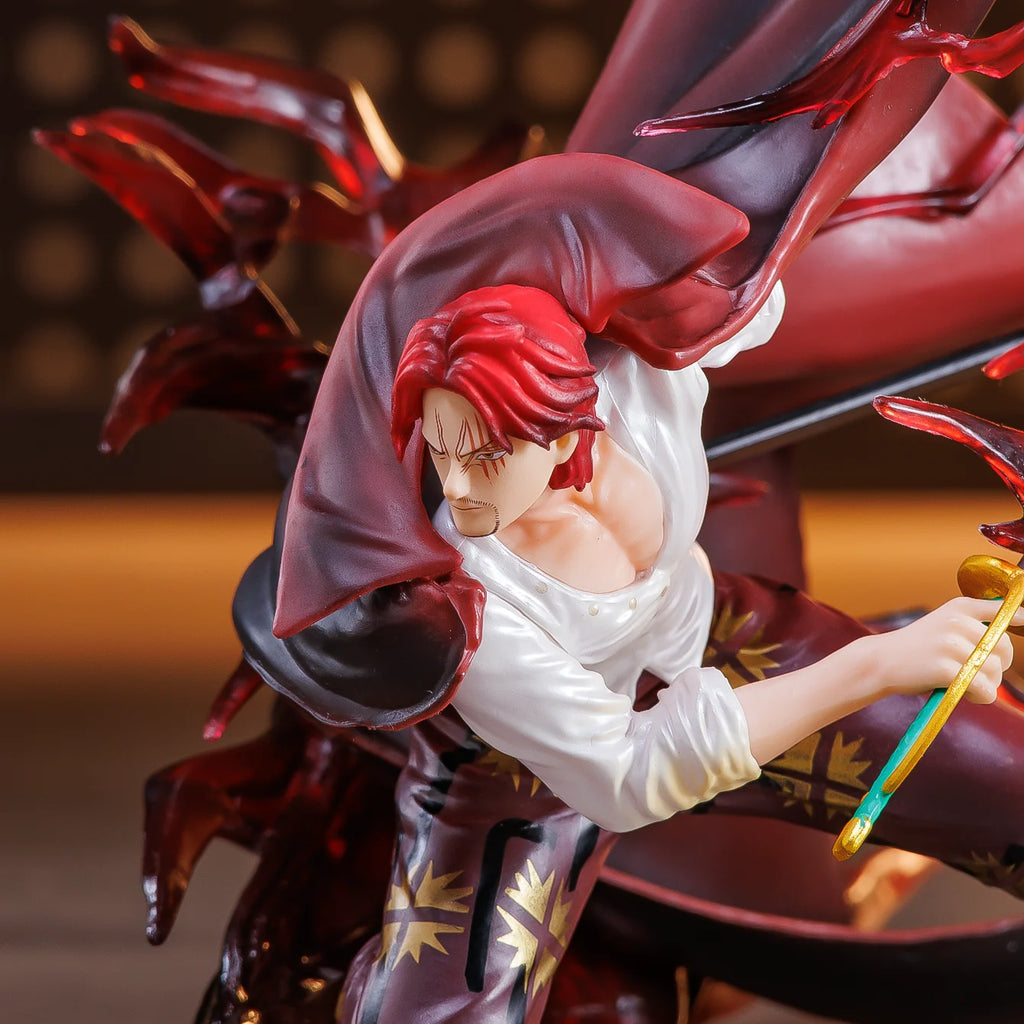 Shanks, One Piece, Anime Figure, Anime Merchandise, Anime Merch Gift for Friends Birthday, Anime Character Statue Ornament, Desktop Ornament, Pc Desktop Ornament, Collectible Figure, Holiday Gift, Small Gift, Collectible Item