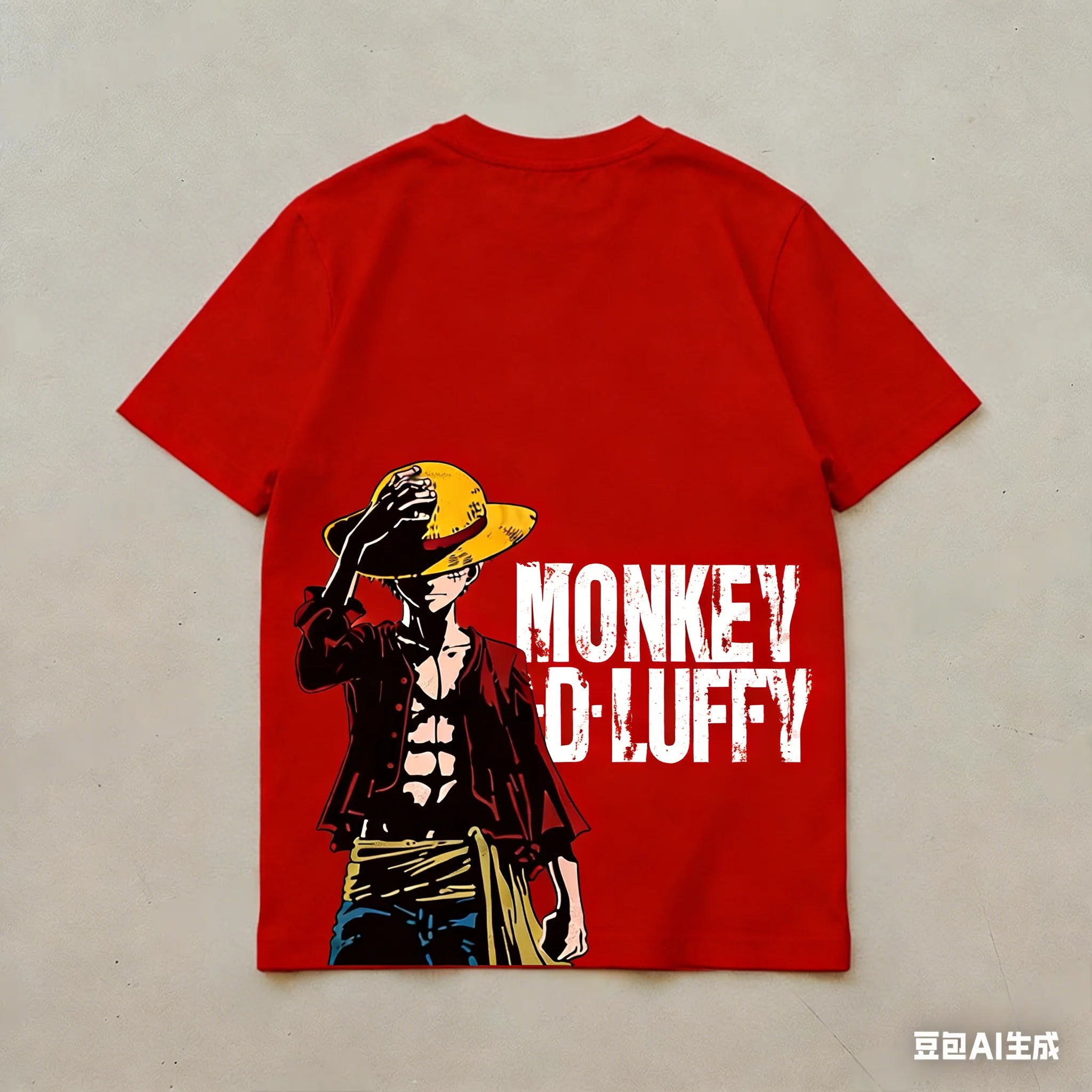 One Piece T-shirt Monkey D. Luffy Summer Japanese Anime Boys and Children Short Sleeve Casual Fashion Printed Top T-shirt