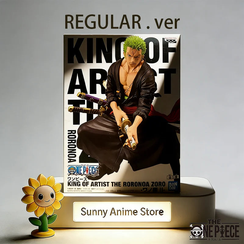 Bandai Original Banpresto ONE PIECE ZORO KING OF ARTIST RORONOA Action Figures Anime Figuras Ct Toys Juguete Gift Model In Stock