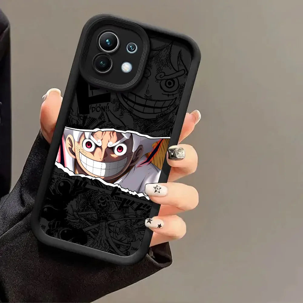 Japanese One Pieces Luffys LOGO Case For Xiaomi 15T 14T 13T Pro 15Ultra 17Pro Max Poco F7 X7 X6 F5 M6 M7 Pro 5G Soft Phone Cover