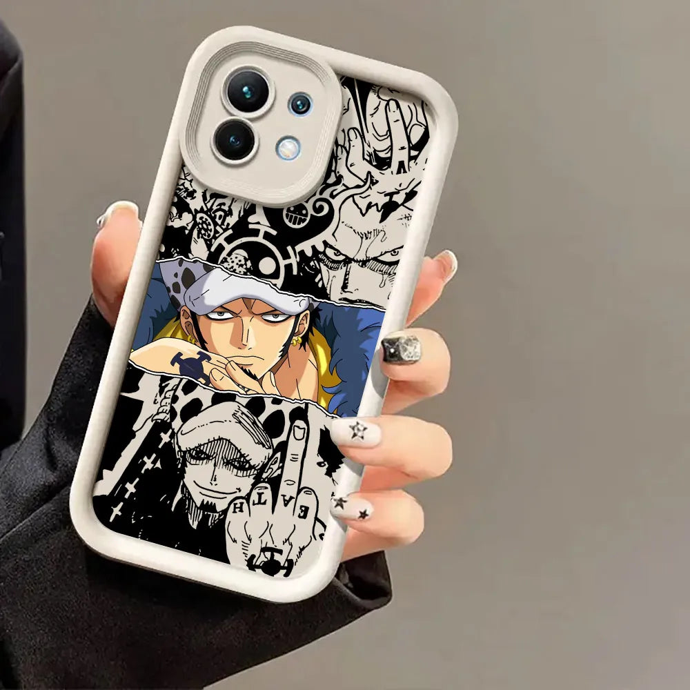 Japanese One Pieces Luffys LOGO Case For Xiaomi 15T 14T 13T Pro 15Ultra 17Pro Max Poco F7 X7 X6 F5 M6 M7 Pro 5G Soft Phone Cover