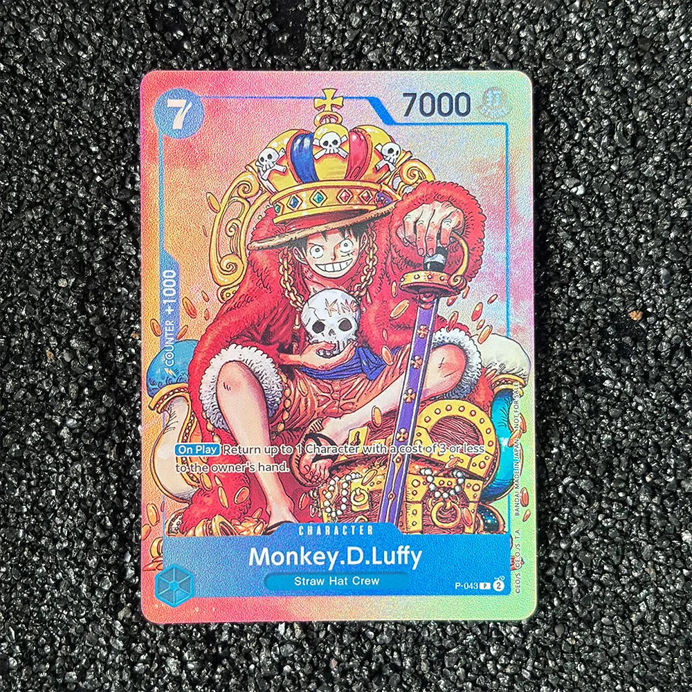 DIY Proxy OPCG Karte Einzelkarte Englisch Luffy Shanks Law Anime Spiel Kartensammlung Hochwertige Replika Karte Geschenk Sammelkarte