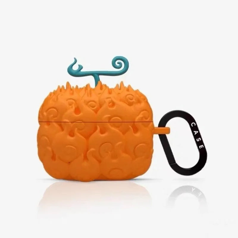 Cartoon anime One Piece Devil Fruit Bluetooth earphone case,suitable for Apple Airpods Pro 2 generation silicone protective case