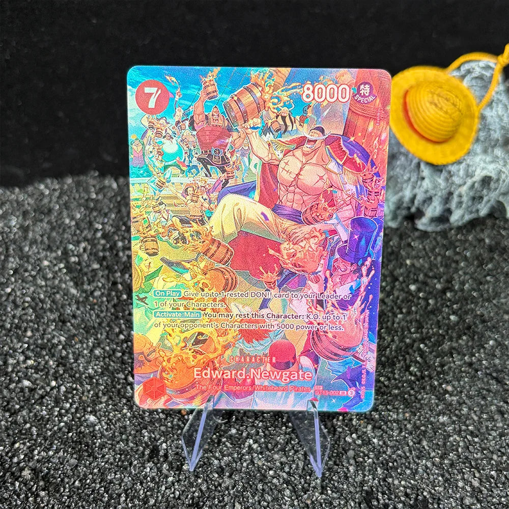 DIY Proxy OPCG Karte Einzelkarte Englisch Luffy Shanks Law Anime Spiel Kartensammlung Hochwertige Replika Karte Geschenk Sammelkarte