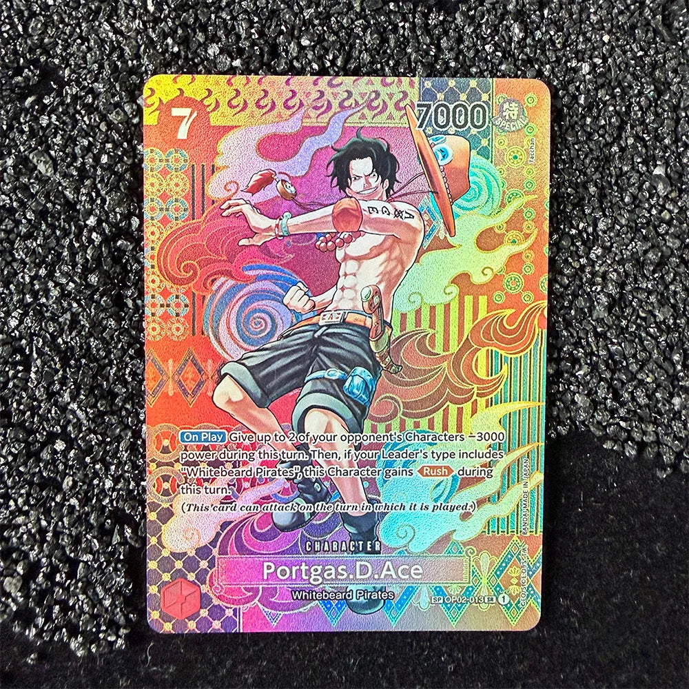 DIY Proxy OPCG Karte Einzelkarte Englisch Luffy Shanks Law Anime Spiel Kartensammlung Hochwertige Replika Karte Geschenk Sammelkarte