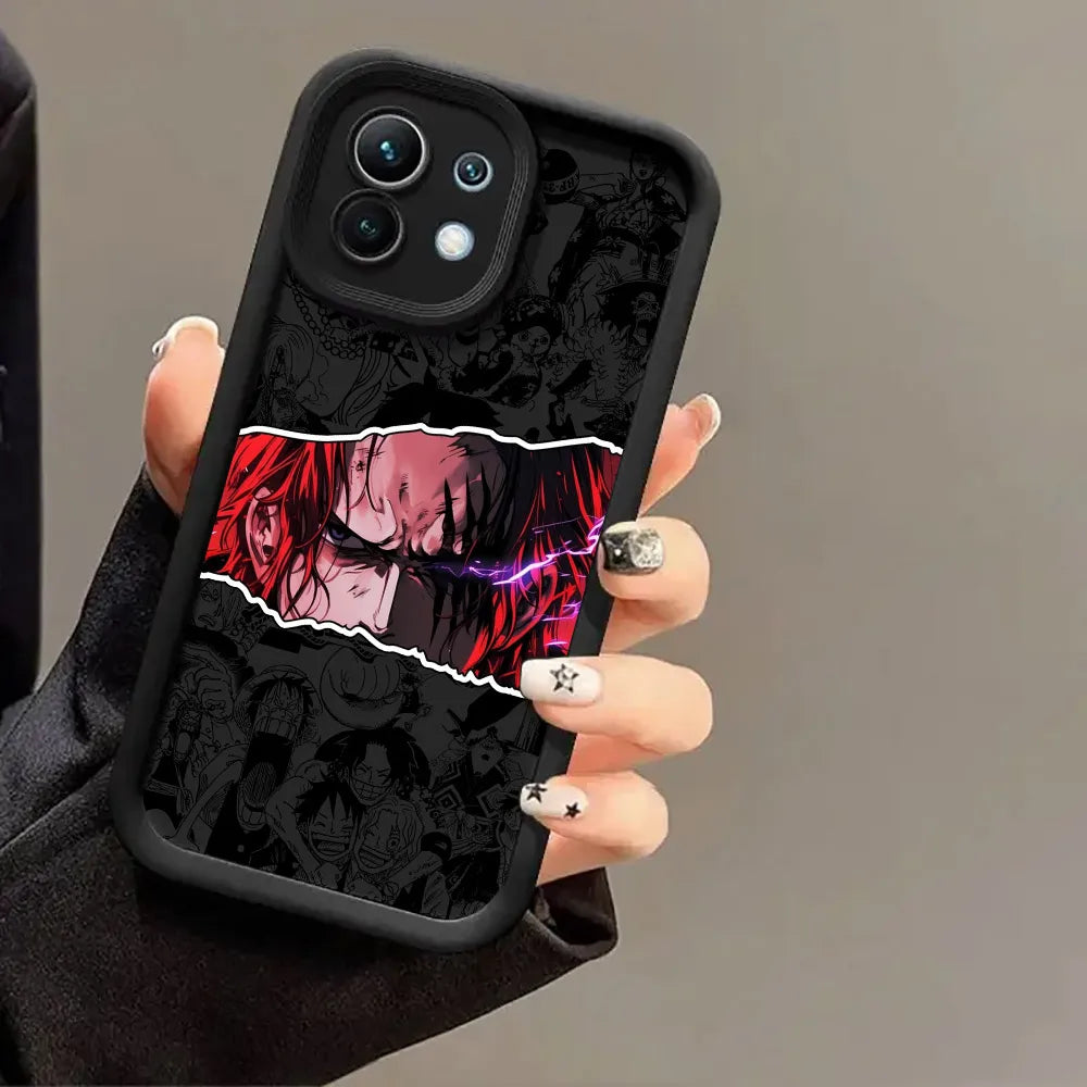 Japanese One Pieces Luffys LOGO Case For Xiaomi 15T 14T 13T Pro 15Ultra 17Pro Max Poco F7 X7 X6 F5 M6 M7 Pro 5G Soft Phone Cover