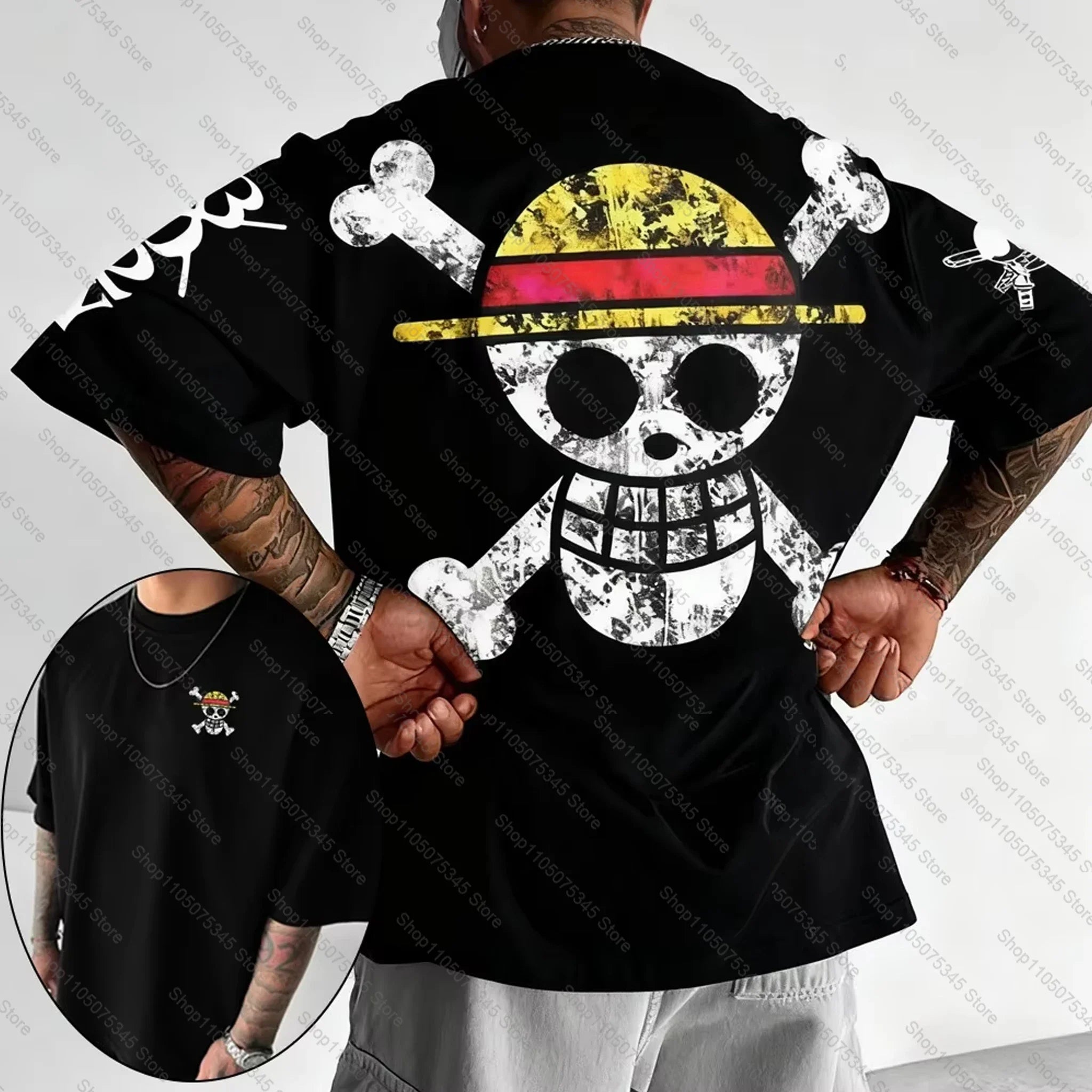 One Piece Japanese Anime Printed Men's T-Shirt