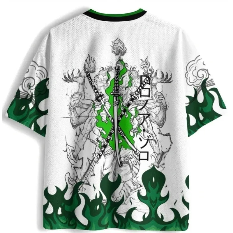 New Summer 2026 Japanese Anime One Piece Zoro T shirt