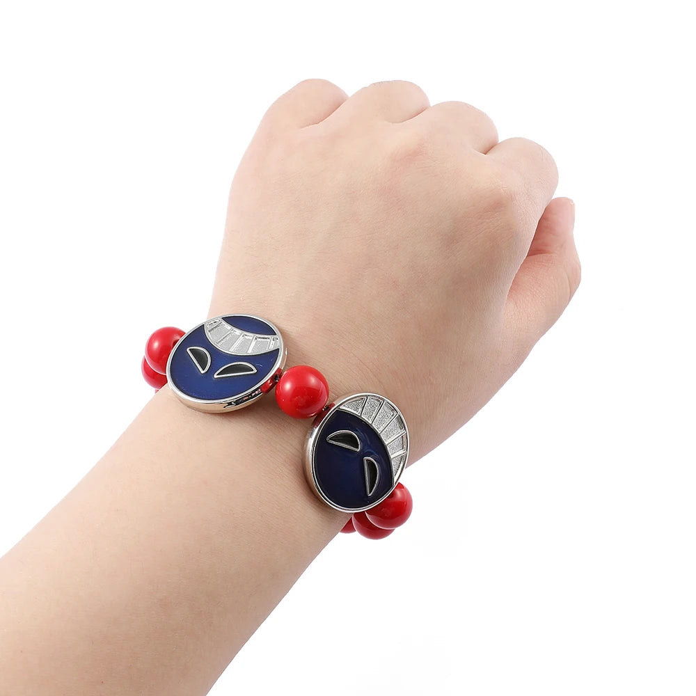 Set de collar y pulsera de cosplay de One Piece de Portgas D Ace - Accesorios para juegos de rol con temática de anime para fans