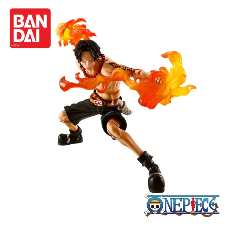 Auf Lager Original Bandai One Piece Portgas D. Ace Figur 100% Echtes Anime Merchandise Actionfigur Sammlerstück Limitiertes Modell