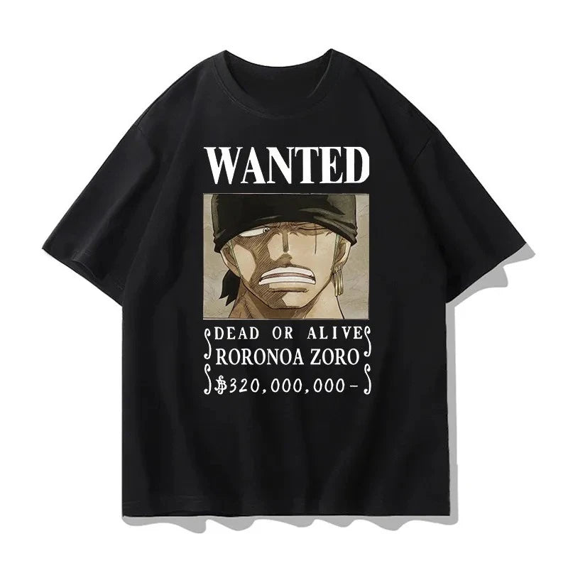 One Piece Printed T-Shirt Luffy ACE Anime Tee Men's 2026 Summer Fashion Oversize Street Casual Y2K Tops Streetwear Clothing