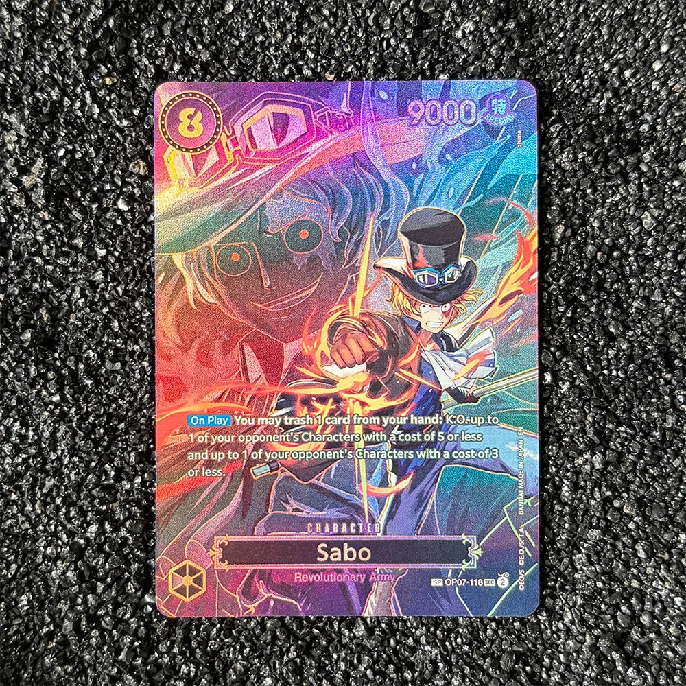 DIY Proxy Tarjeta OPCG Tarjeta Individual Inglés Luffy Shanks Law Tarjeta de Colección de Juego Anime Tarjeta Réplica de Alta Calidad Tarjeta de Intercambio de Regalo